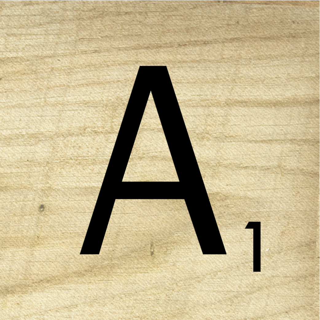 free printable scrabble letter tiles sign - paper trail design
